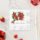 Poinsettia Cocktail Servet (Insitu)