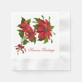 Poinsettia Cocktail Servet