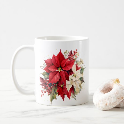 Poinsettia Coffee-Mok Koffiemok (Met donut)