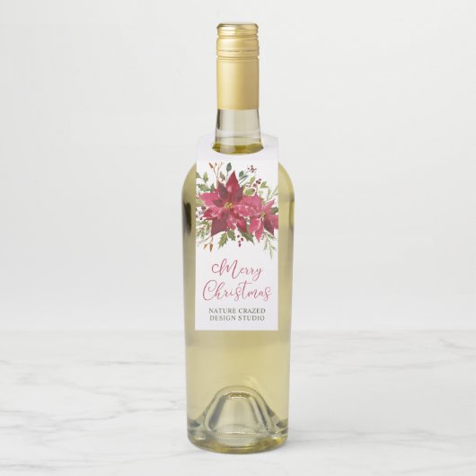 Poinsettia Company kerst Flessenhanger (Op fles)