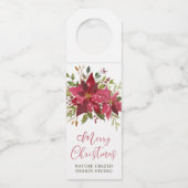 Poinsettia Company kerst Flessenhanger (Voorkant)
