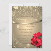 Poinsettia,Confetti Company Kerstfeest Kaart (Voorkant)