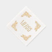 Poinsettia Corners Merry Design Folie Servetten (Rechts)