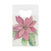 poinsettia creditkaart flessenopener (Achterkant)