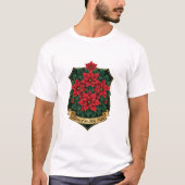 Poinsettia Crest T-Shirt (Voorkant)