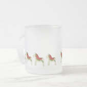 Poinsettia Dala Horse Hot Cider Mok (Voorkant links)