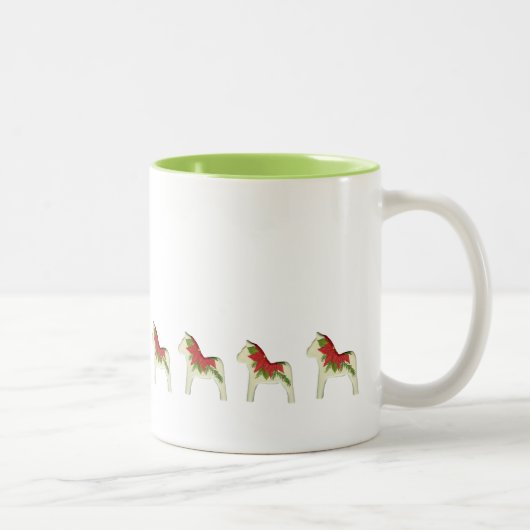 Poinsettia Dala Horse Hot Cider Mok (Rechts)