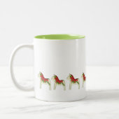 Poinsettia Dala Horse Hot Cider Mok (Links)