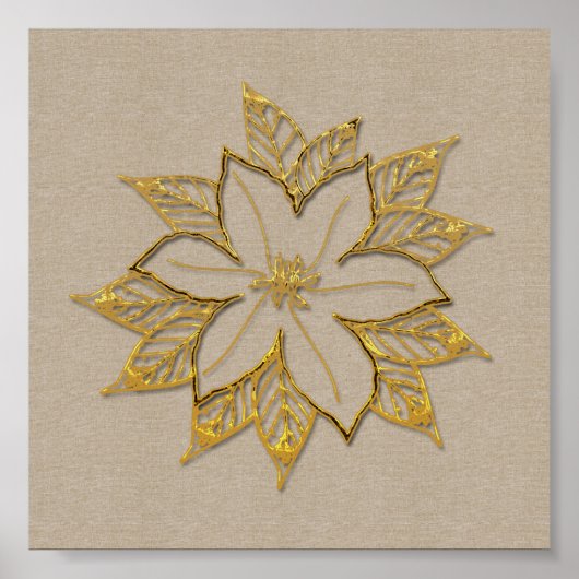 Poinsettia December - aanjager Poster (Voorkant)