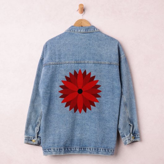 Poinsettia Denim Jacket (Hangar)