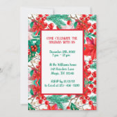 Poinsettia, Dennentakken en Rode Bessen  Kaart (Voorkant)