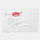 Poinsettia Drink kerstvakantie recept Theedoek (Horizontaal)