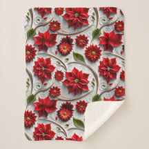 Poinsettia en bladeren