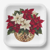Poinsettia en Disco Ball Paper Bord (Voorkant)