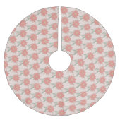 Poinsettia en Holly sprays Kerstboom Rok (Voorkant)