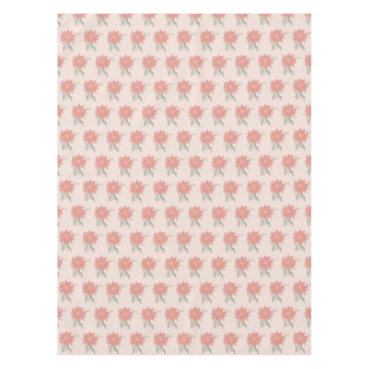 Poinsettia en Holly sprays Tafelkleed (Voorkant)