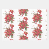 Poinsettia en hulst inpakpapier vel (Voorkant 2)