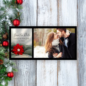 Poinsettia en Pearls Winter Wedding Save the Date