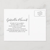 Poinsettia en Pearls Winter Wedding Save the Date Aankondigingskaart (Achterkant)