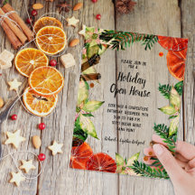 Poinsettia en Sinaasappels Kerstmis
