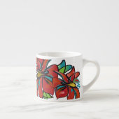 Poinsettia Espresso Cup Kop (Rechts)