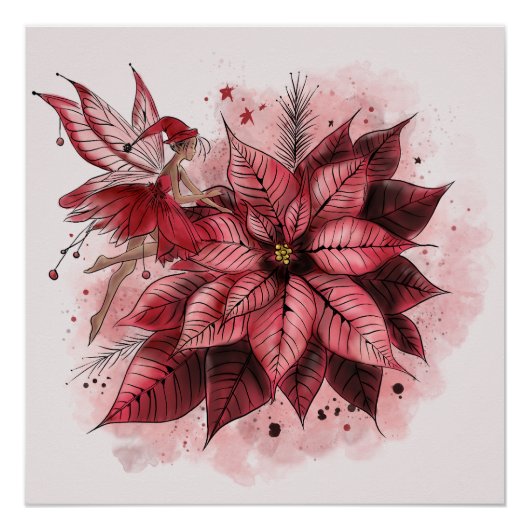 Poinsettia Fairy Perfect Poster (Voorkant)