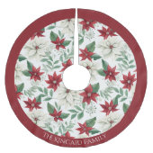 Poinsettia Familienaam Kerstboom Rok Decor (Voorkant)