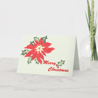 Poinsettia Feestdagen Kaart