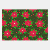 Poinsettia Festive Mexican Christmas Inpakpapier Vel (Voorkant 3)