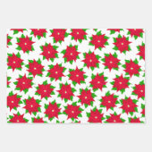 Poinsettia Festive Mexican Christmas Inpakpapier Vel (Voorkant)