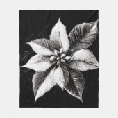 Poinsettia fleece deken (Voorkant)