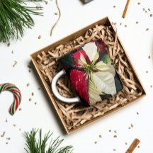 Poinsettia Floral, al dan niet rood