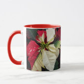 Poinsettia Floral, al dan niet rood Mok (Links)