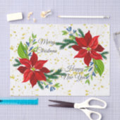 Poinsettia Floral Bouquet, met kerst ontkoppelen Tissuepapier (Craft)