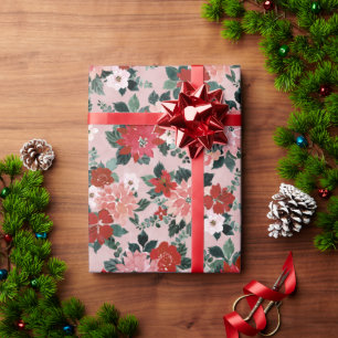 POINSETTIA FLORAL CADEAUPAPIER