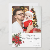 Poinsettia Floral Note Foto van Kerstmis of feestd (Voorkant)