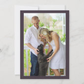 Poinsettia Florals Save the Date | Scarlet Red (Achterkant)