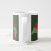 Poinsettia Flower- Christmas- Ceramic Ornament Grote Koffiekop (Achterkant)