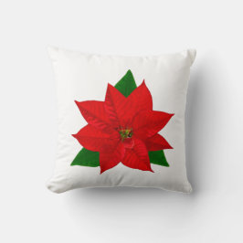 Poinsettia Flower Kussen