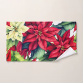 Poinsettia Flowers Bad Handdoek (Handdoek)