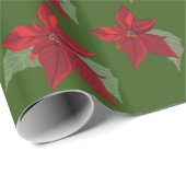 Poinsettia Flowers Cadeaupapier (Rol Hoek)