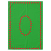 Poinsettia Flowers on Green Tafelkleed (Voorkant)