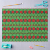 Poinsettia Flowers Red Gold and Green Holiday Tissuepapier (Craft)