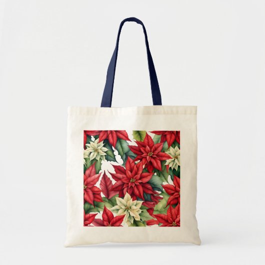 Poinsettia Flowers Tote Bag (Voorkant)