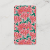 Poinsettia Fox Baby shower Book Request Informatiekaartje (Achterkant)