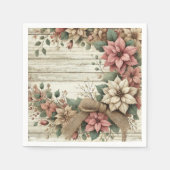  Poinsettia Garland Decoupage servetten (Voorkant)