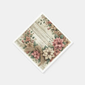  Poinsettia Garland Decoupage servetten (Hoek)