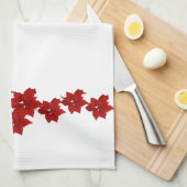 Poinsettia Garland Kitchen Towel Theedoek (Quarter Fold)