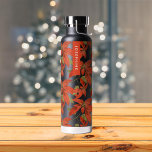 Poinsettia Gepersonaliseerd thermisch Waterfles<br><div class="desc">Persoonlijke poinsettia druk thermische fles voor warme en koude drinken!</div>