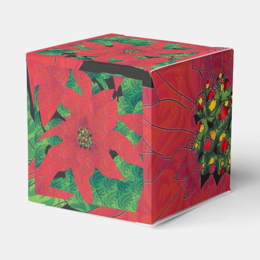 Poinsettia Geschenkdozen Bedankdoosjes (Achterkant)